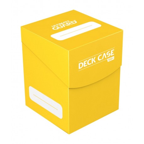 Boîte Deck Case jaune pour 100 cartes