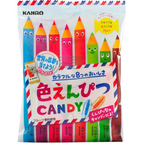 Caramelos Lápiz de Colores Iro Enpitsu Candy 80 gr