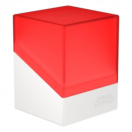 Deck box Ultimate Guard Boulder 100+ rojo y blanco