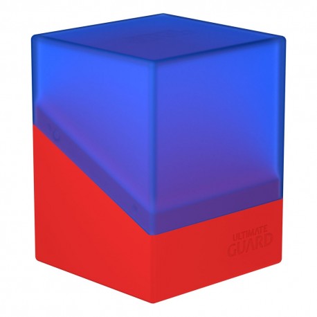 Caja de cartas Ultimate Guard Boulder 100+ Synergy azul y rojo
