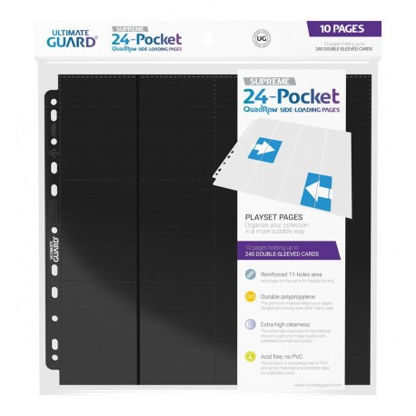 Pages noires 24-Pocket QuadRow Ultimate Guard