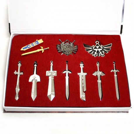 Set pendants and swords Zelda 10 pcs