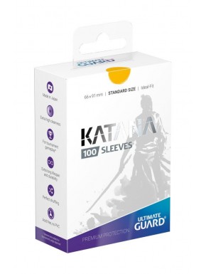 Protèges-cartes Katana jaunes par Ultimate Guard pour cartes standard