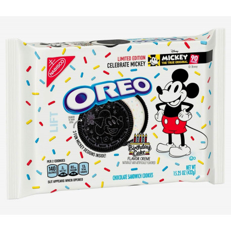 Biscuits Oreo édition limitée 90e anniversaire Mickey Mouse