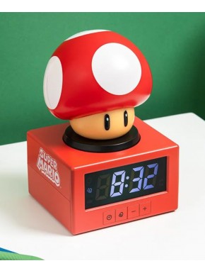 Réveil avec design champignon de Super Mario