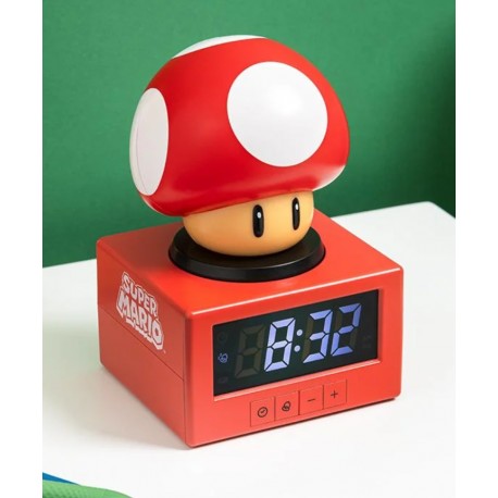 Réveil avec design champignon de Super Mario