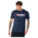 Camiseta azul marino con logo de Top Gun