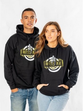 Sweat noir avec design Beetlejuice Spiral