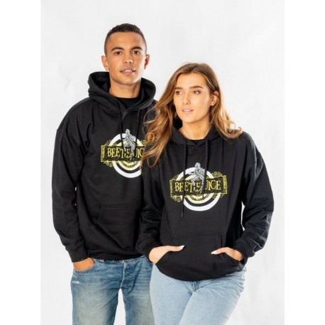 Sweat noir avec design Beetlejuice Spiral
