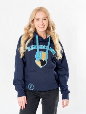 Sweat à capuche Ravenclaw de Harry Potter en bleu marine