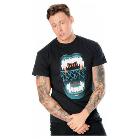 Camiseta preta The Lost Boys com presas afiadas
