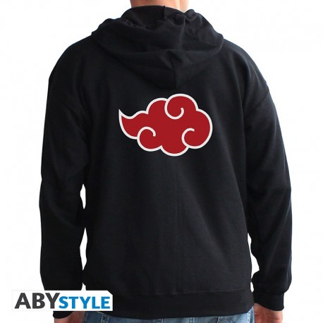 Sweat à capuche noir Akatsuki de Naruto Shippuden