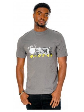 T-shirt gris avec design Joker de DC Comics