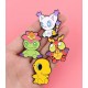 Pin de Palmon de Digimon con flor en la cabeza