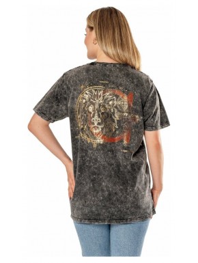 T-shirt Gryffindor style Acid Wash de Harry Potter