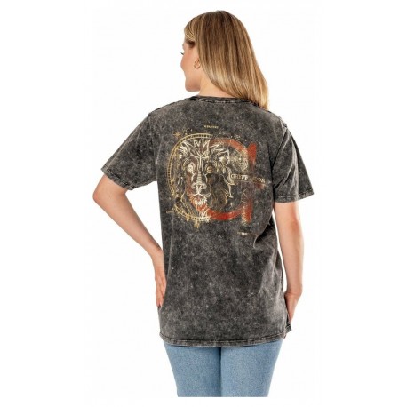 T-shirt Gryffindor style Acid Wash de Harry Potter
