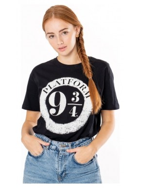 T-shirt noir Harry Potter Platform 9 3/4