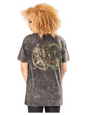 T-shirt Slytherin Harry Potter acid wash