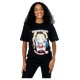 T-shirt noir Harley Quinn Puddin' style anime de DC Comics
