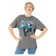 T-shirt gris Batman DC Comics avec design manga cape