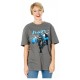 T-shirt gris Batman DC Comics avec design manga cape