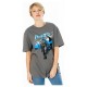 T-shirt gris Batman DC Comics avec design manga cape