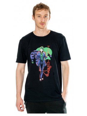 T-shirt noir avec design de The Joker de DC Comics