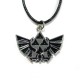 Pendant trifuerza Zelda winged silver