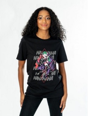 T-shirt noir Harley Quinn Joker DC Comics