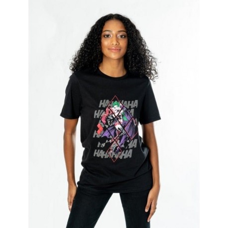 T-shirt noir Harley Quinn Joker DC Comics
