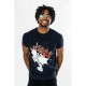 T-shirt Batman lavage acide avec logo rouge