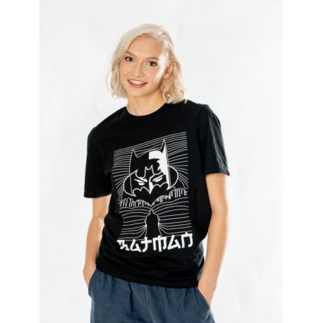T-shirt noir Batman avec design anime de DC Comics