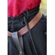 Jupe médiévale noire avec large évasé en coton