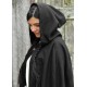 Cape viking marron avec capuche