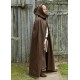 Cape viking marron avec capuche