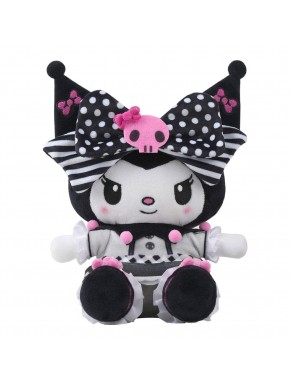 Peluche Sanrio Kuromi Pink Black Party 17 cm