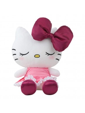 Peluche Hello Kitty avec robe en velours rouge