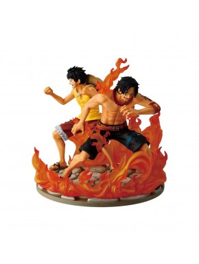 Figure de 15 cm d'Ace et Luffy, collection Ichibansho