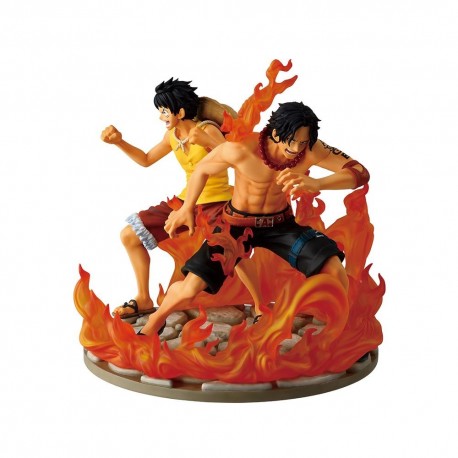 Figure de 15 cm d'Ace et Luffy, collection Ichibansho