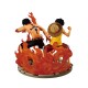 Figure de 15 cm d'Ace et Luffy, collection Ichibansho