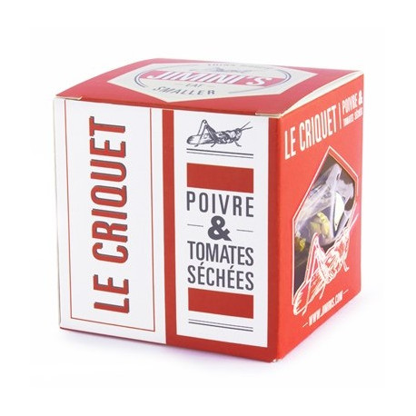 Snack Saltamontes Sabor Pimienta y Tomate Seco Jimini's