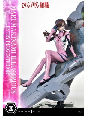 Statue en polyrésine de Mari Makinami Illustrious en costume rose
