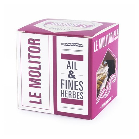 Snack Gusanos Molitors Sabor Ajo y Finas Hierbas Jimini's