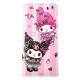Portefeuille Sanrio rose et noir avec Kuromi et My Melody