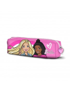 Estojo rosa Barbie com zíper