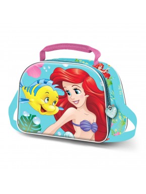 Sac à déjeuner 3D Disney Ariel turquoise