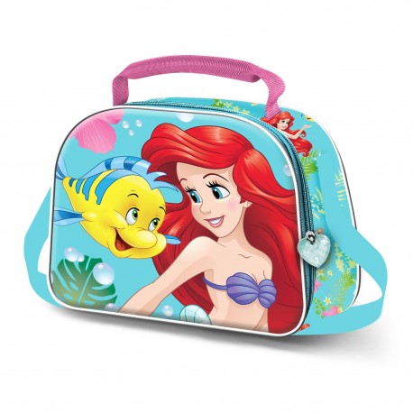 Sac à déjeuner 3D Disney Ariel turquoise