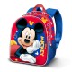 Mochila 3D vermelha do Mickey Mouse para pré-escolar