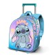 Mochila infantil azul Lilo e Stitch com design 3D