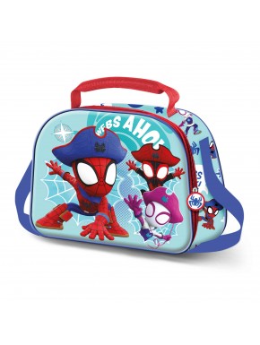 Sac à goûter 3D bleu Spiderman Pirates